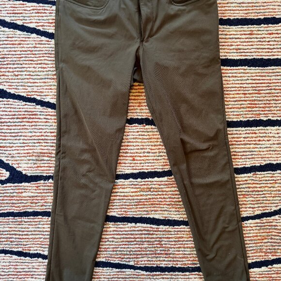 Lululemon ABC Skinny-Fit Pant 32 Warpstreme Dark Olive - Picture 2 of 8